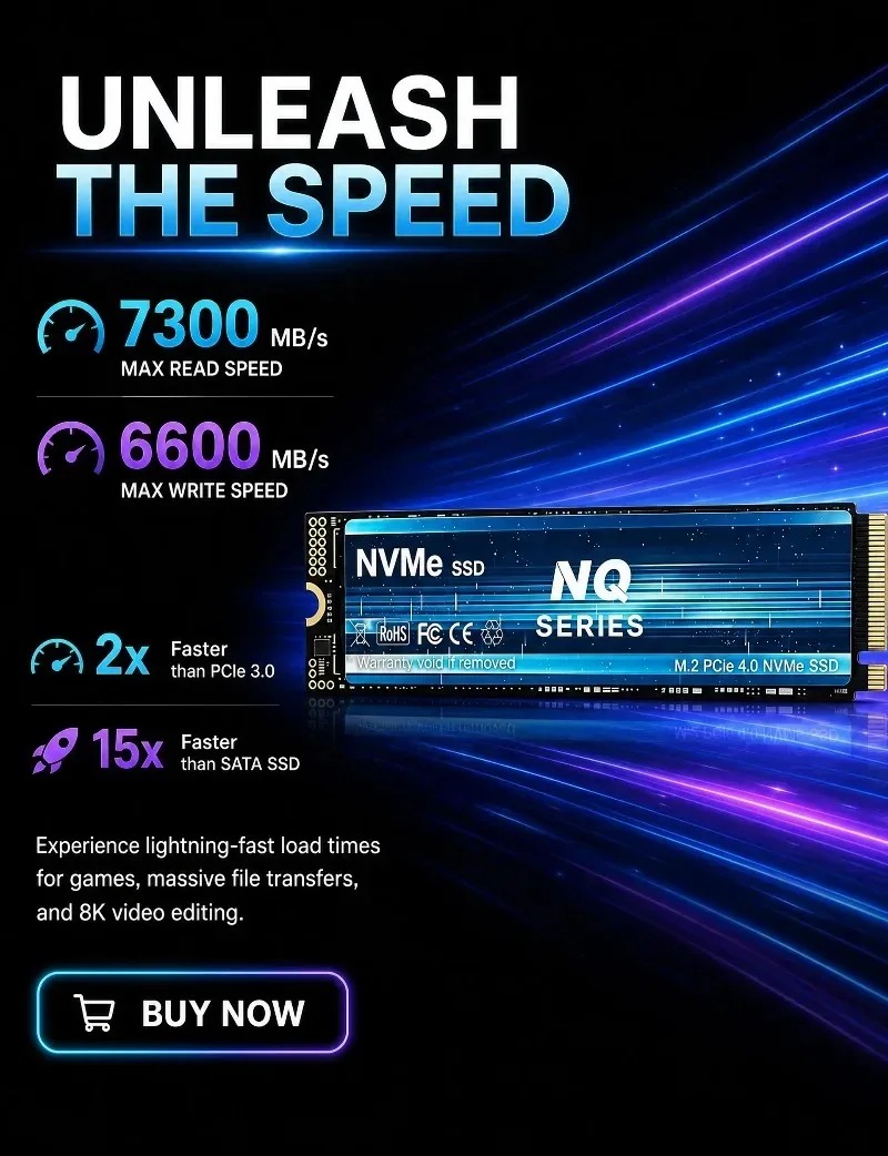 SSD NVMe serie NQ, 2 TB/4 TB,  - M.2 Nvme 4Tb Pcie 4.0 Ssd recensione e prezzo